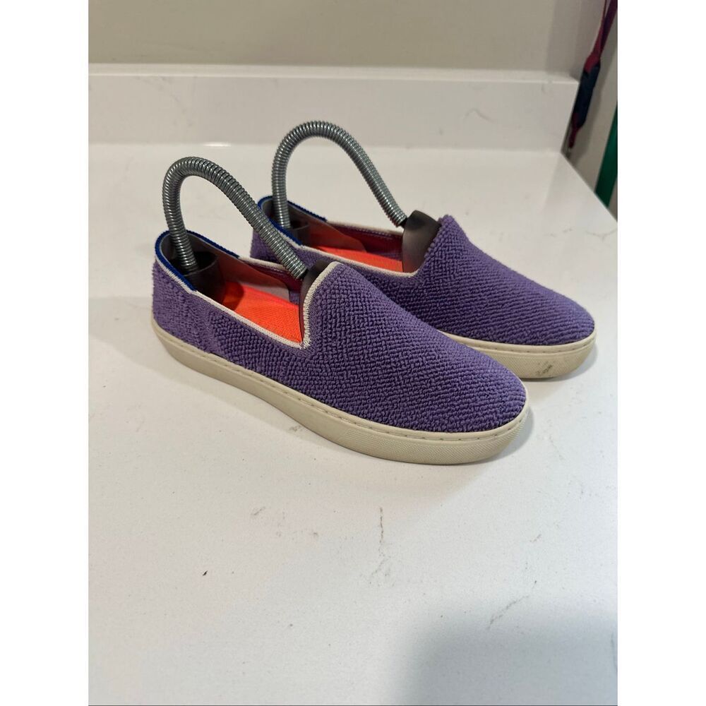 Rothy’s Amethyst Purple Terry Slip On Sneakers Women’s Size 5